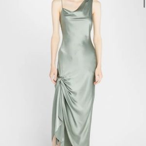 NWT Cinq a Sept Nola Dress- Size 2 Green Sapphire
